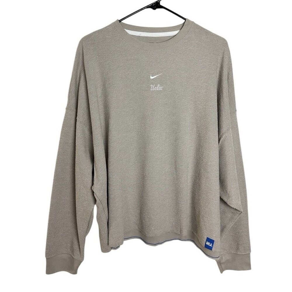 NIKE WOMEN'S UCLA YOGA COLLEGE SWEATSHIRT CREAM SIZE XL NEW
